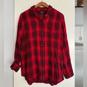 Madewell Plaid Flannel Shirt